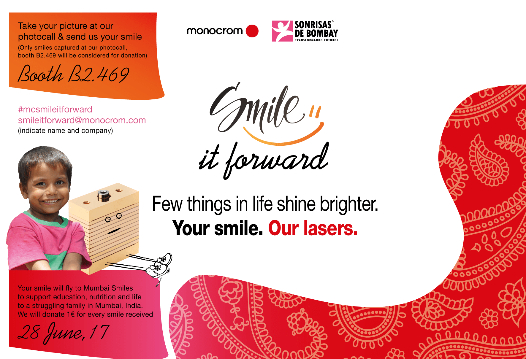 Monocrom smile it forward detailed
