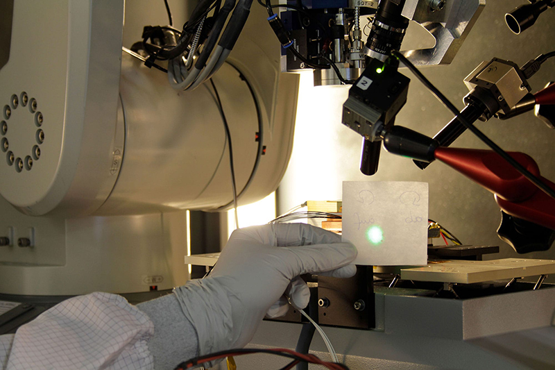 Laser diode beam testing