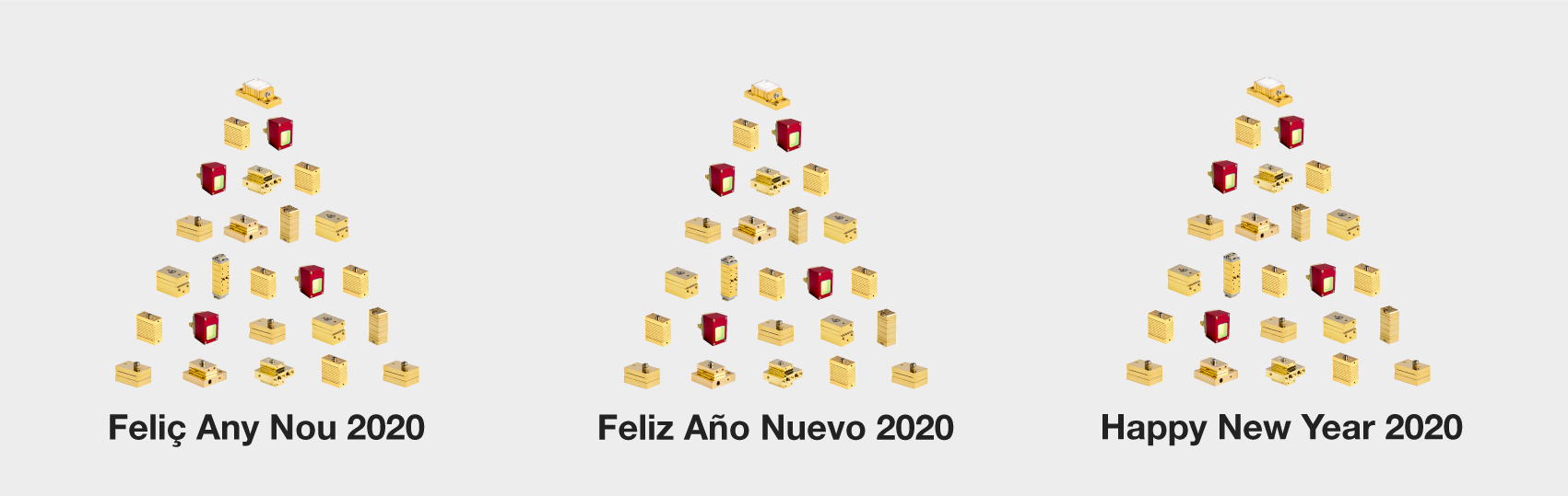Happy new year 2020 from monocrom