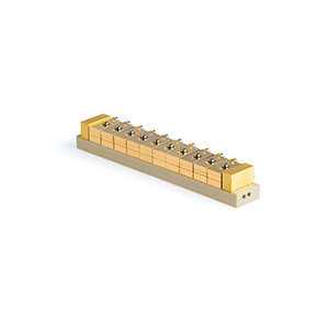 Horizontal diode laser stacks