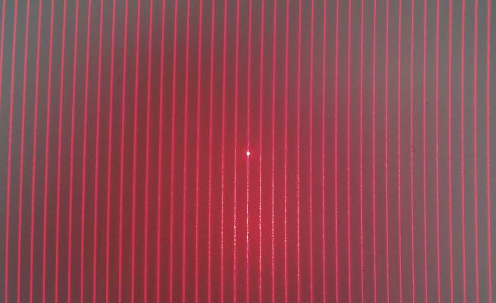 Laser pattern projection